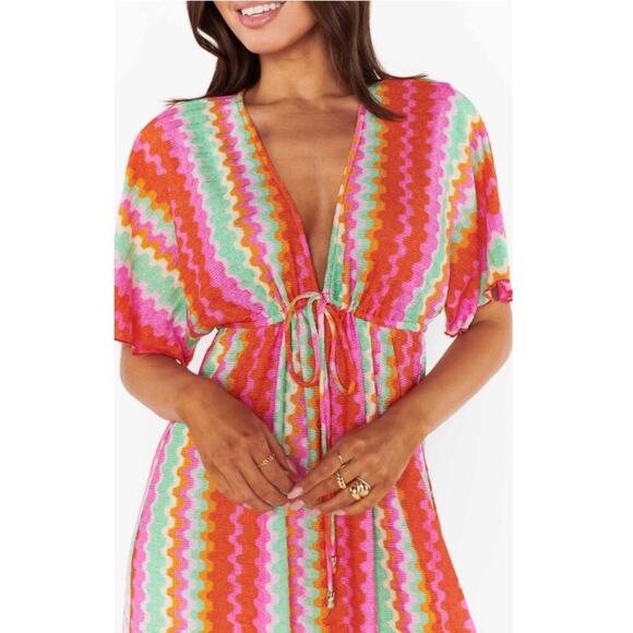 Show me Your Mumu Women's Cabo Groovy Knit Kenzie Maxi Dress Size 1X - Picture 3 of 6